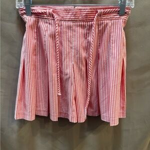 Vintage Tail Coral Striped Mini Skirt Size 6